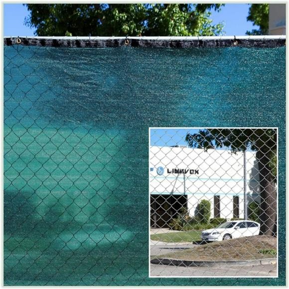 6' x 50' Green Fence Privacy Screen Windscreen Shade Fabric Cloth - Picture 3 of 6
